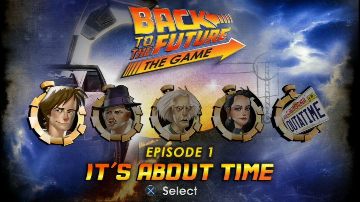 Back to the Future back cover for Playstation 3